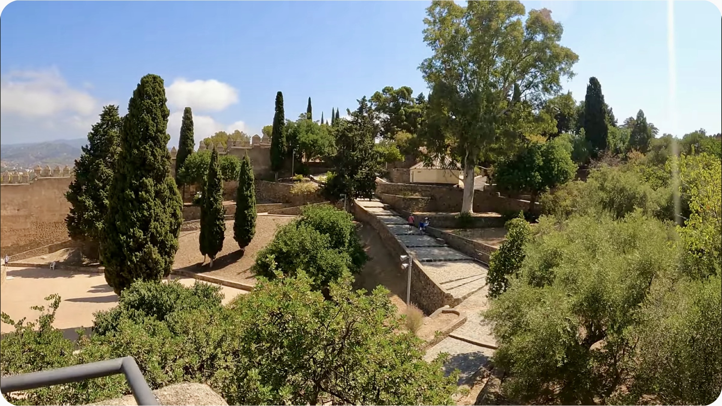 Gibralfaro Castle Courtyards and Gardens Gibralfaro Castle Courtyards and Gardens