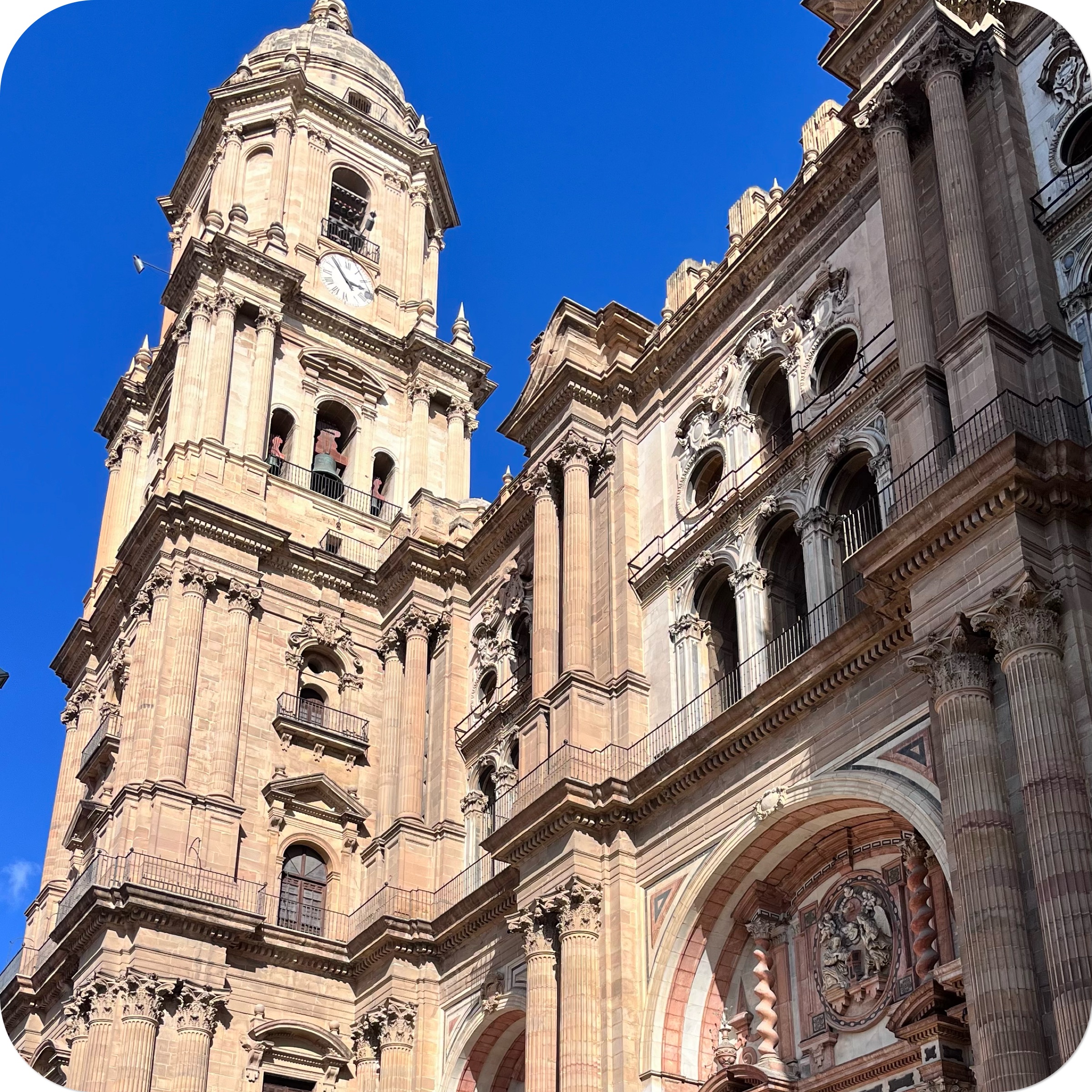 Malaga Cathedral Tower Malaga Cathedral Tower