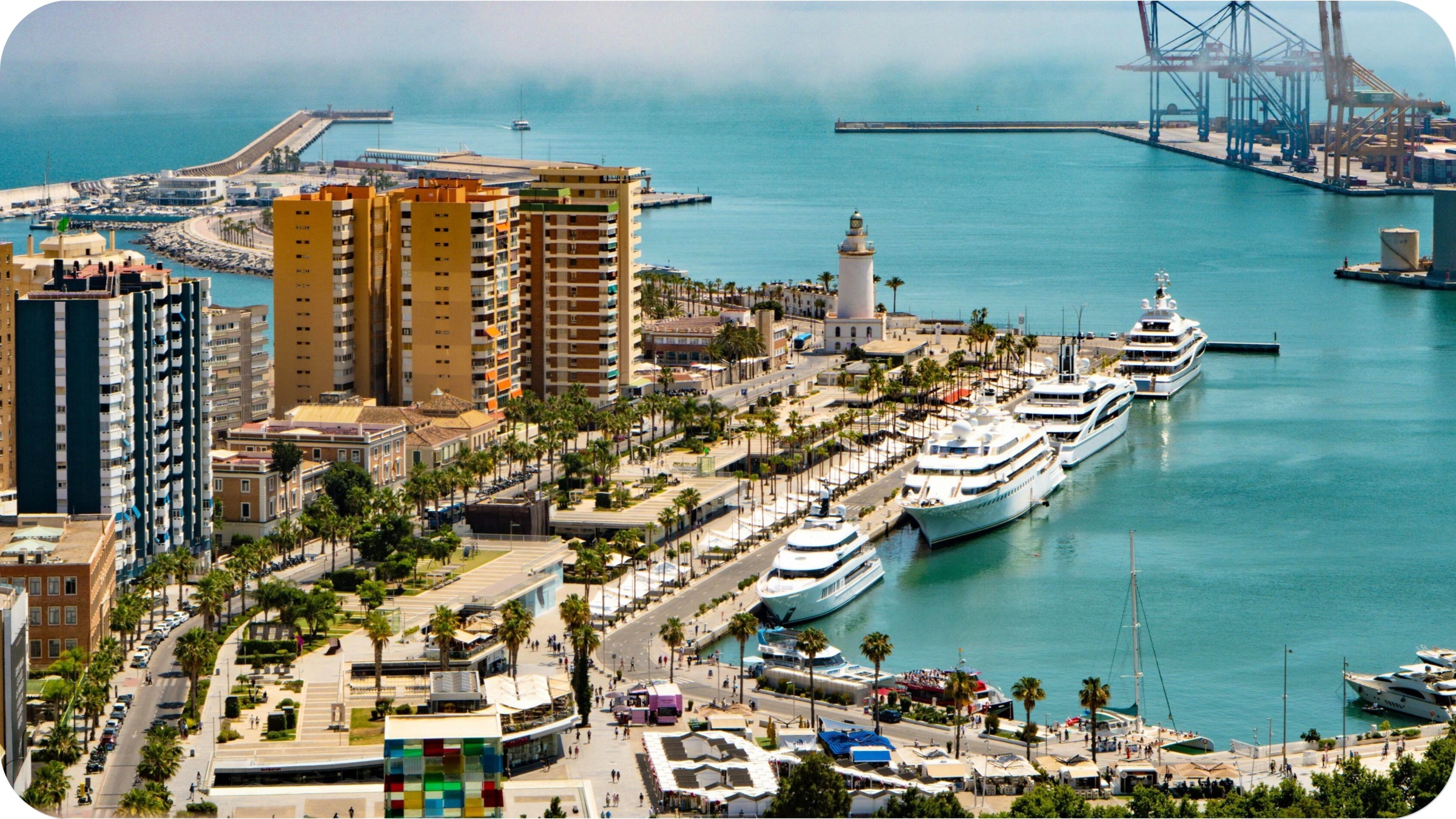 Malaga Harbour Day Time Malaga Harbour Day Time